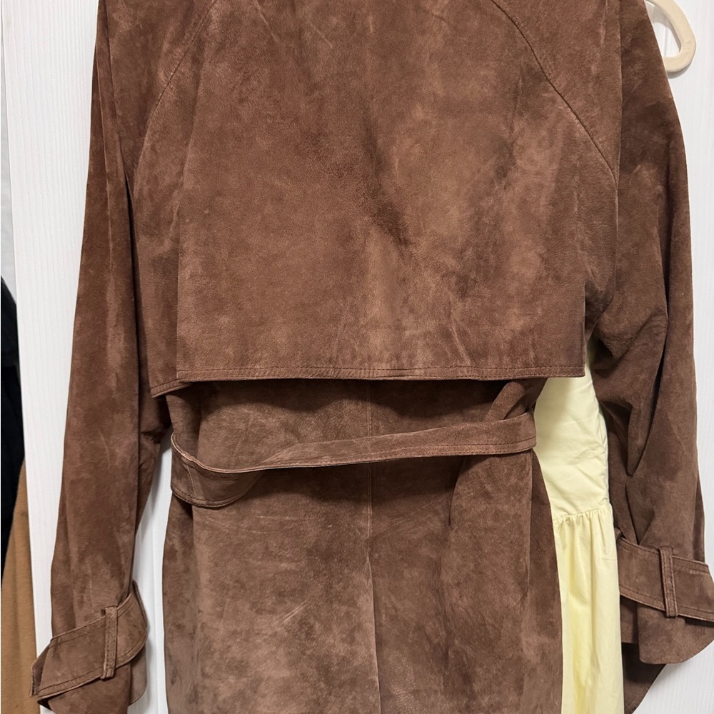 Women's Ducie Lisa Suede Trench Coat - Picture 9 of 9